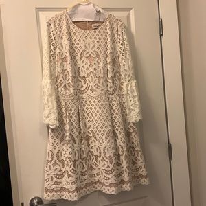 Eliza J White Lace Dress *Perfect for a bride to be!